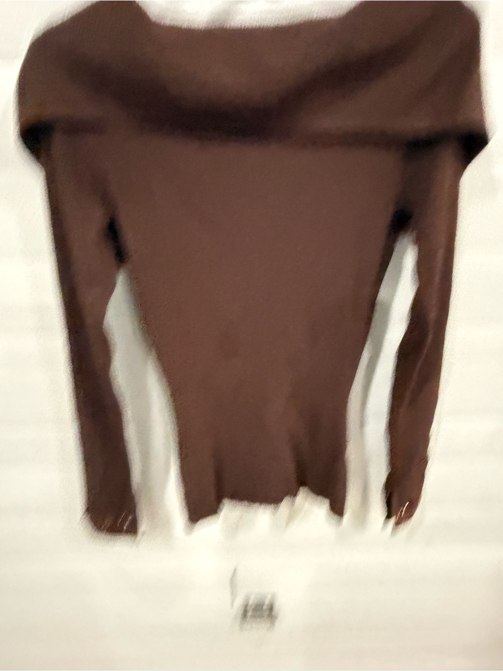 Vintage Y2K 90s Gabrielle Solis Cache Off Shoulder Beaded Brown Zip Up Sweater - Picture 3 of 7